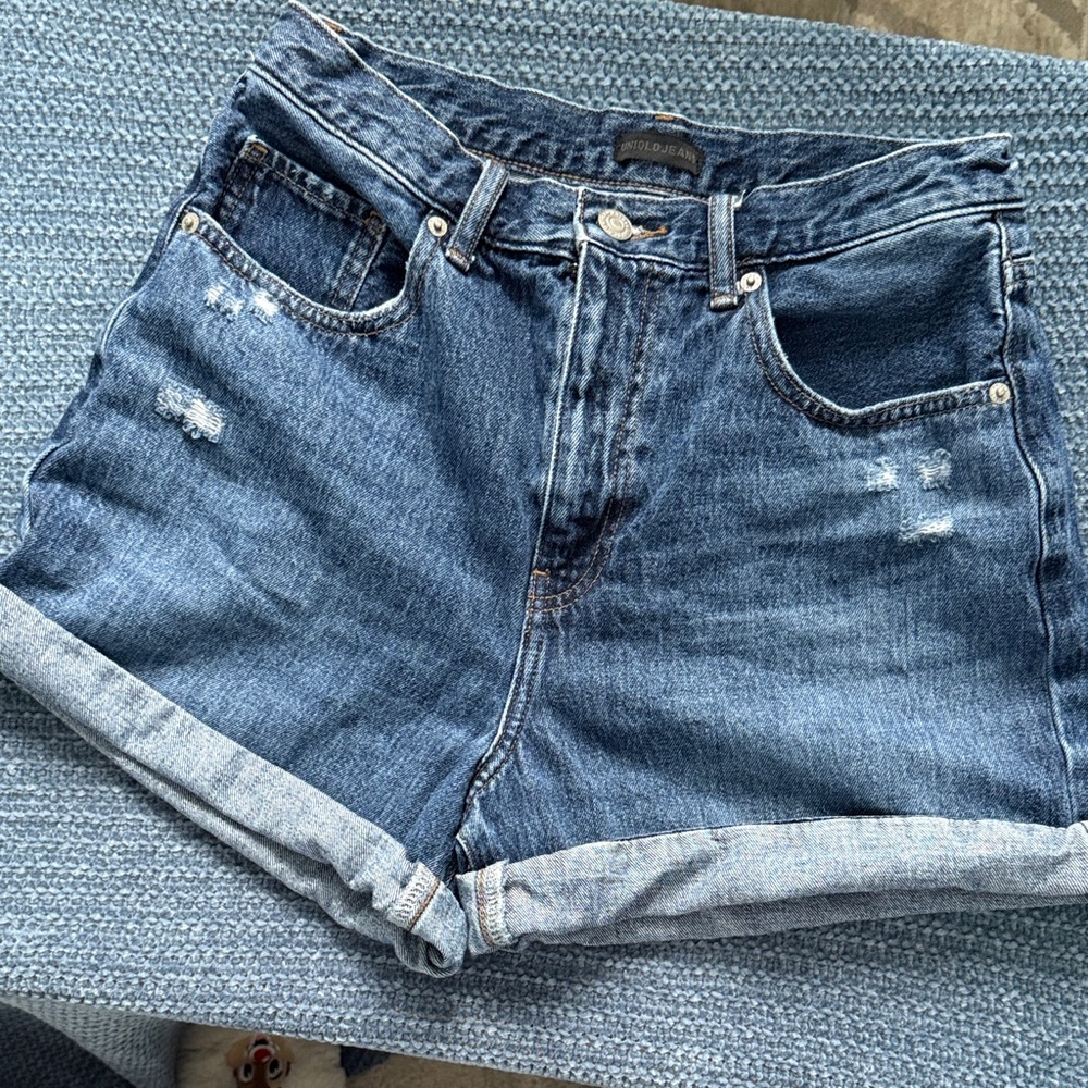 Uniqlo Denim Blue Women's Shorts